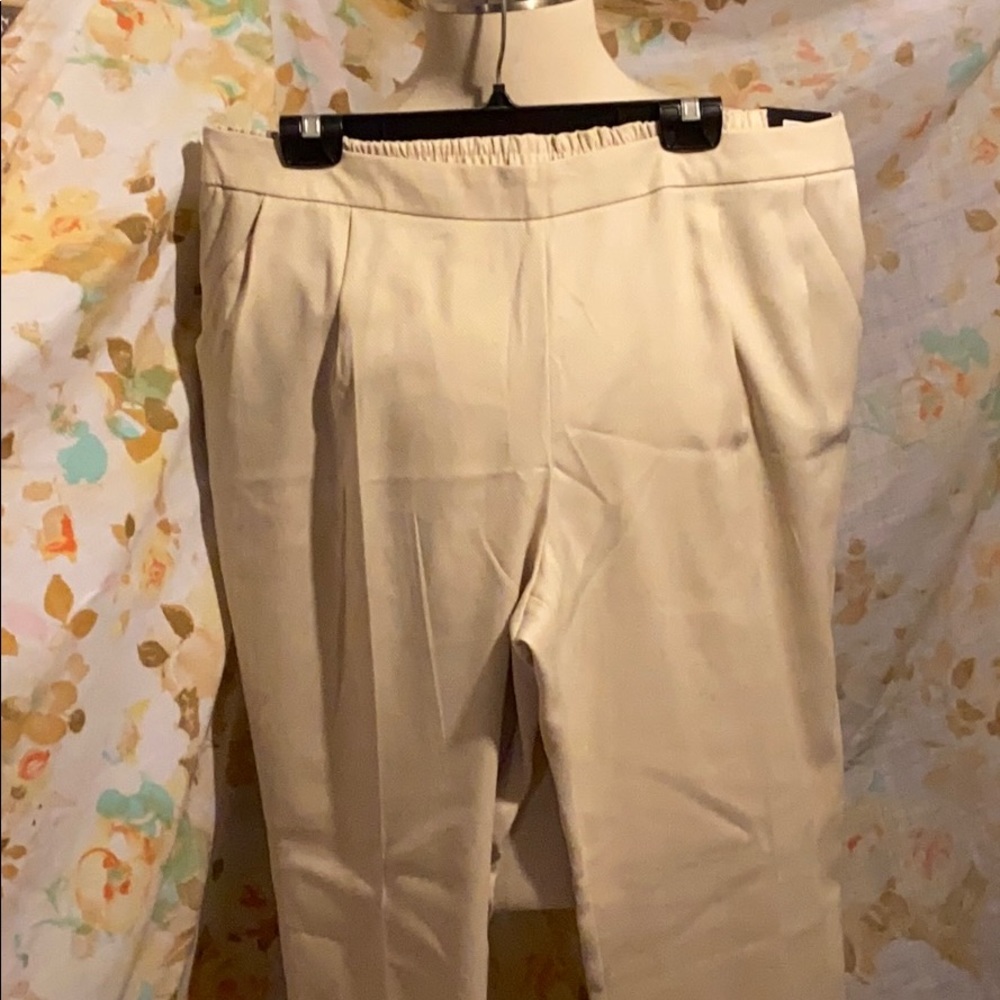 Cream tall dress pants NWT